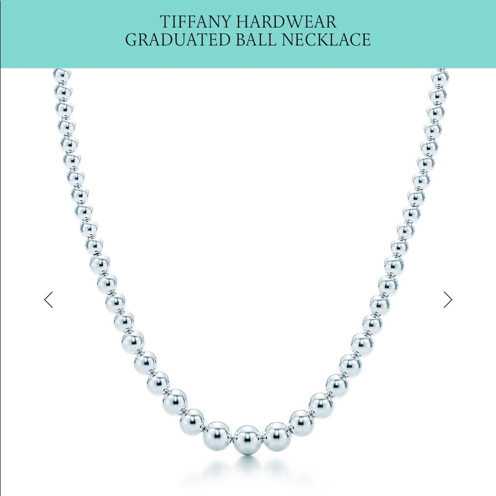 Tiffany & Co. Silver Graduated Ball Necklace